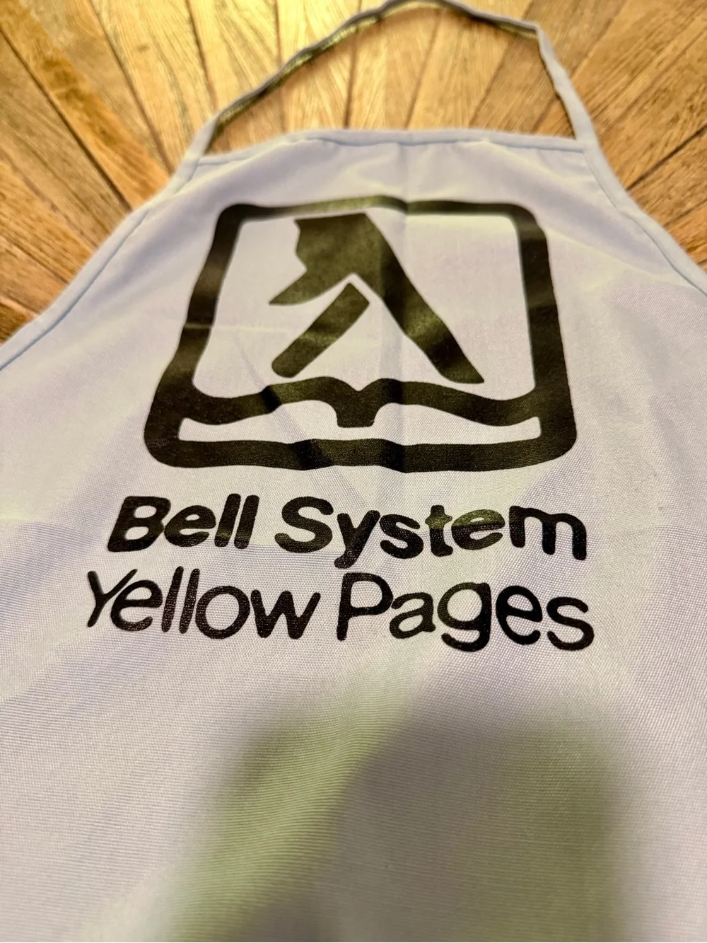 Vintage Bell System Yellow Pages Advertising Apron Walking Fingers USA Promo
